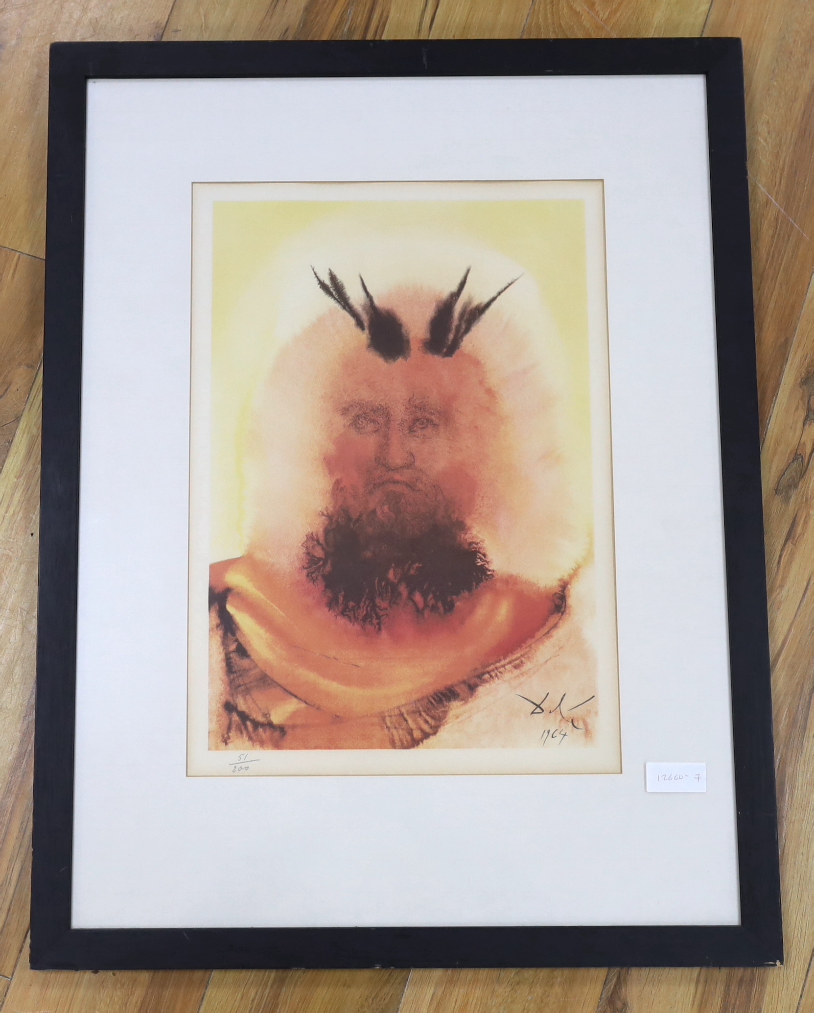 Salvador Dali (Spanish, 1904-1989) colour lithograph, The Glory of Moses, pencil numbered, 51/200, 52 x 36cm